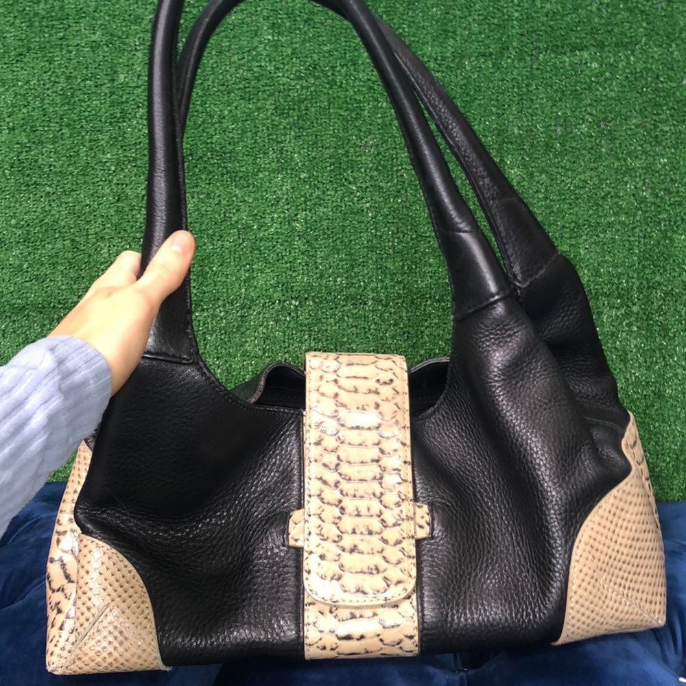 Kate Landry Snakeprint shoulder bag